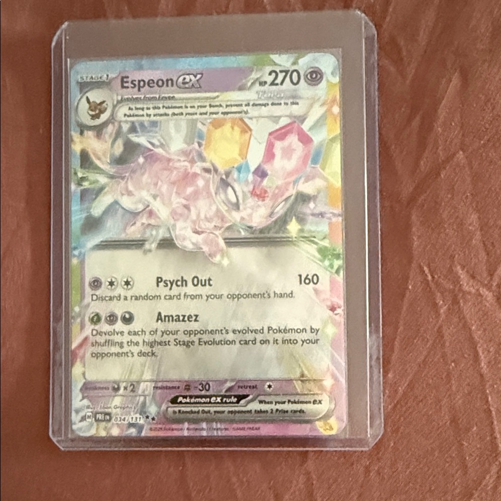Pokemon Espeon GX Card Case with Multicolor Design